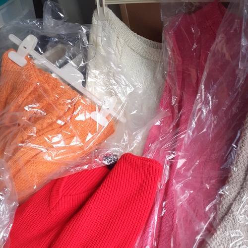 19 - Sizeable quantity of ladies knitwear, Various tops in good condition with sizes ranging mostly mediu... 