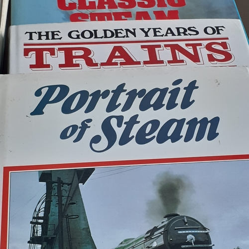 7 - Quantity of hardback railway boks relating to steam engines. Overall good read condition, with dust ... 