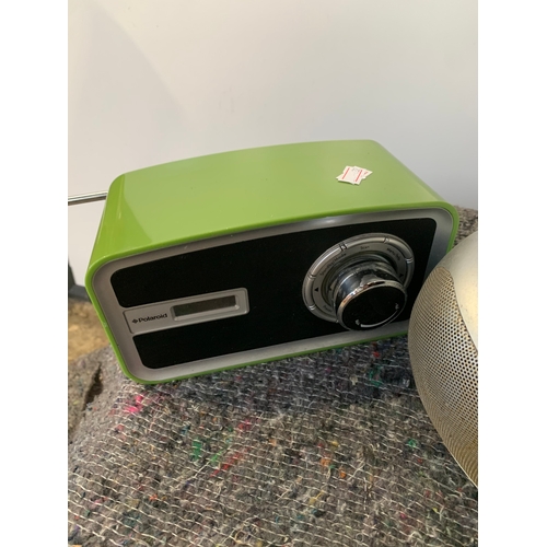 270 - Green DAB radio and small portable CDs player