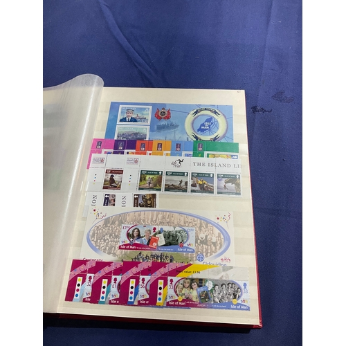 121 - Two large stock books  of the Isle of Man mint stamps, 1973 to 2014