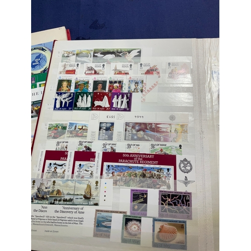 121 - Two large stock books  of the Isle of Man mint stamps, 1973 to 2014