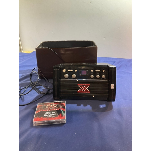 152 - The X Factor KS -212 CDG karaoke machine and The X Factor best Of Karaoke CD + G 6 disc pack with le... 