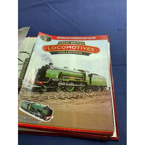 167 - Folder of Great British Locomotives collection magazine 1-24