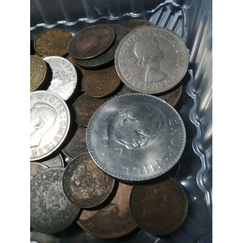 45A - COINS : Box of mixed coinage