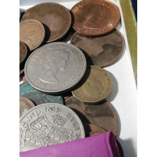 46A - COINS : Large box of mixed coinage