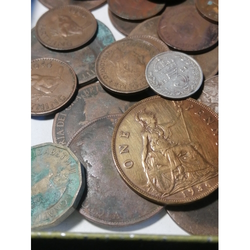 46A - COINS : Large box of mixed coinage