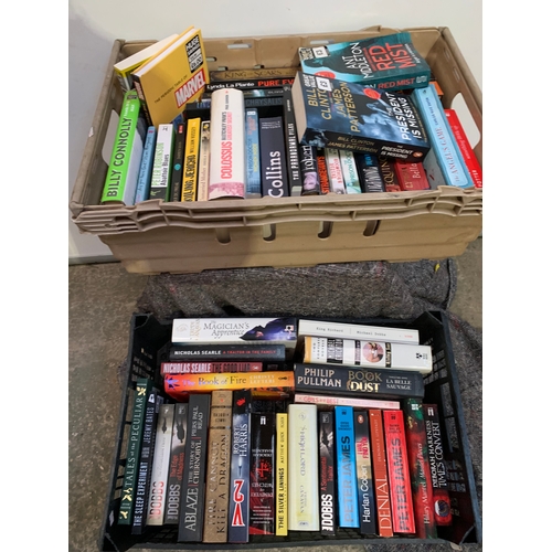 567 - Very large quantity (approx 4 boxes) of books inc Ken Follet, Wilbur smith and more