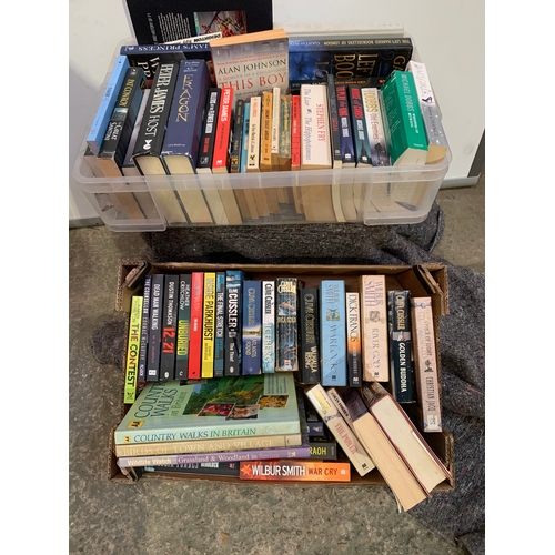 567 - Very large quantity (approx 4 boxes) of books inc Ken Follet, Wilbur smith and more