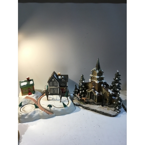 184 - Quantity of Christmas scenes - sold without power supplies