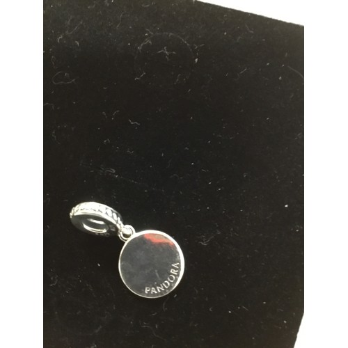 28 - 925 silver Pandora charm - friends are the family you choose