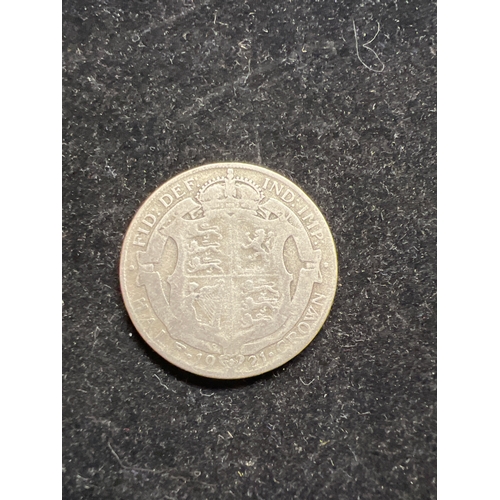 36 - 1921 George V half crown