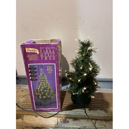 237 - 45cm tall fibre optic tree - working