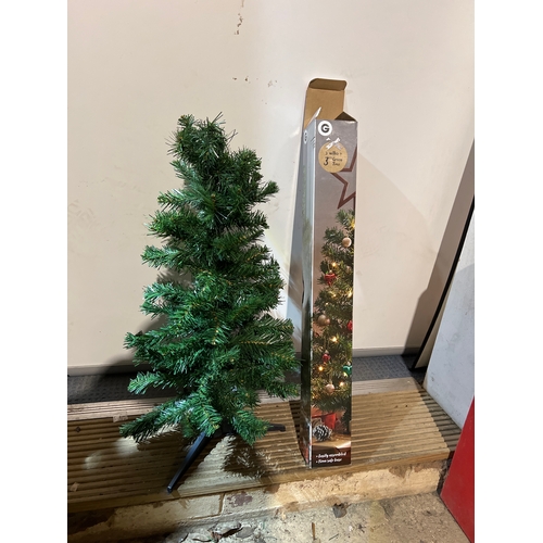 238 - 3ft artificial green tree with box