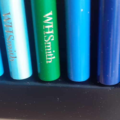 5 - WH Smith watercolour pencils presented in original case. Pencils are in like new, unused condition.