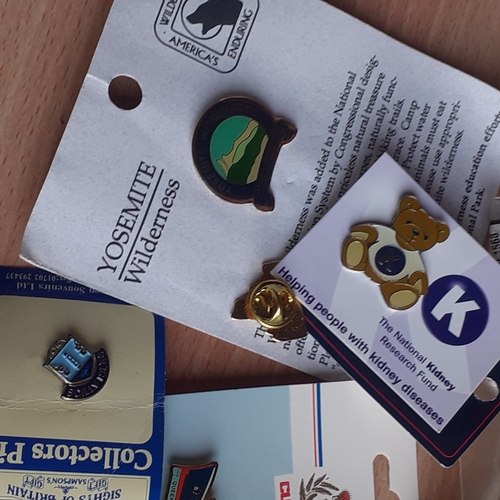 1 - Interesting collection of pin badges from all over the world. These include police related, military... 