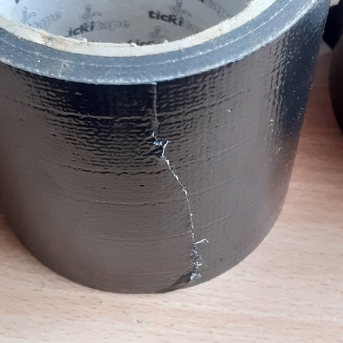 2 - 4 x part used gaffa tape. Plenty left for good use