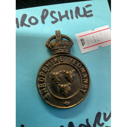 40A - Shropshire Yeomanry cap badge