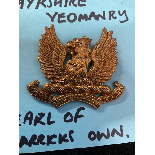 47A - Ayrshire Yeomanry  Earl of Garricks Own 10th Battalion cap badge