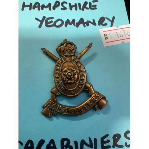 49A - Hampshire Yeomanry Carabiners cap badge