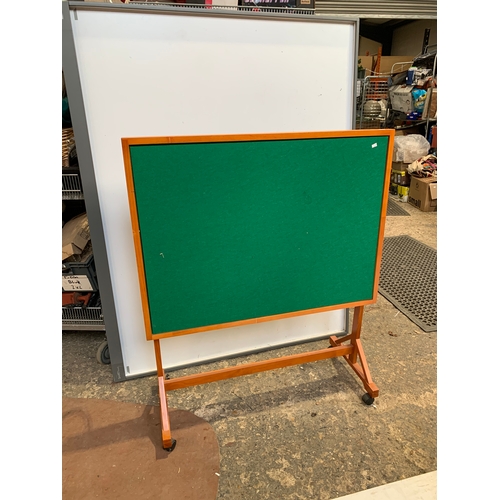 176 - Folding table with green felt top in good condition