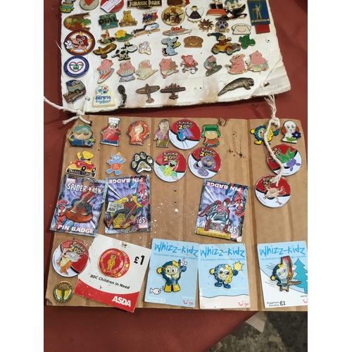 65 - Quantity of collectible pin badges inc Spider-Man, Pokémon, South Park & more