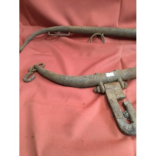 234 - Vintage pair of horse bridle metal parts