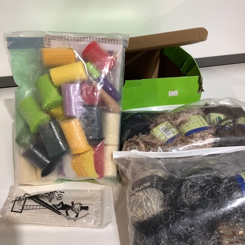 283 - Box of knitting/craft/wool