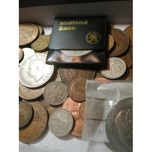 50B - COINS : Box of mixed English coinage