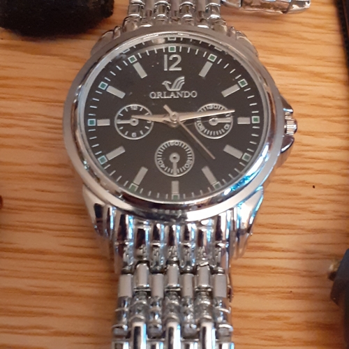 13A - Quantity of watches. Various makes and models. All complete but some need cleaning, batteries or att... 