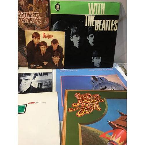 7 - Collection of lps plus single includes chris rea dire straits sting beatles and more