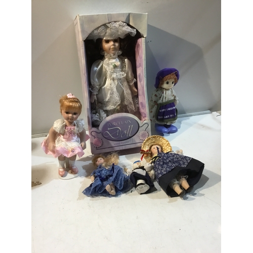 9 - Collection of Porcelain dolls