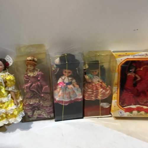 12 - Collection of Porcelain dolls spanish portugal etc