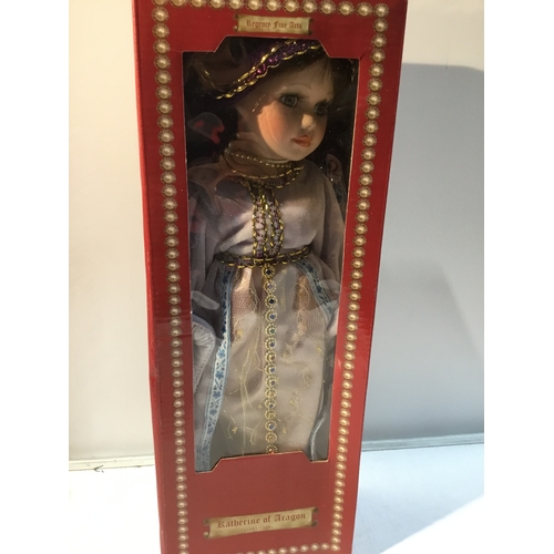 25 - Katherine of Aragon Porcelain doll by regency fine arts