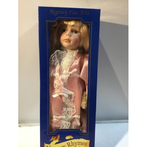 28 - Regency fine arts nursery rhymes twinkle twinkle little star Porcelain doll