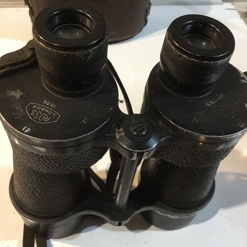 33 - Binoculars prismatic no 5 in case mk 1