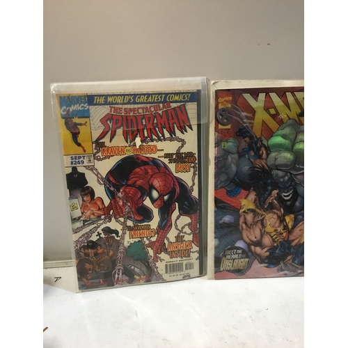 41 - Excellent condition the spectacular spiderman plus x- men comics