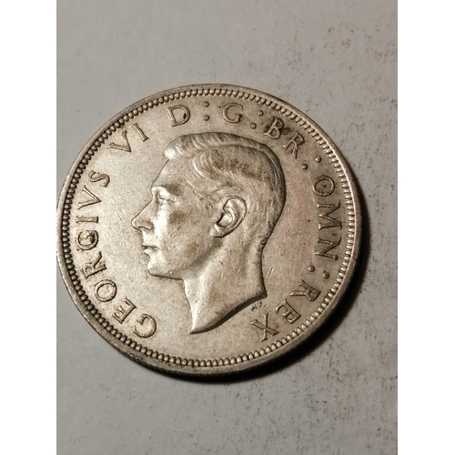 22A - COINS : 1939 halfcrown in about extremely fine condition