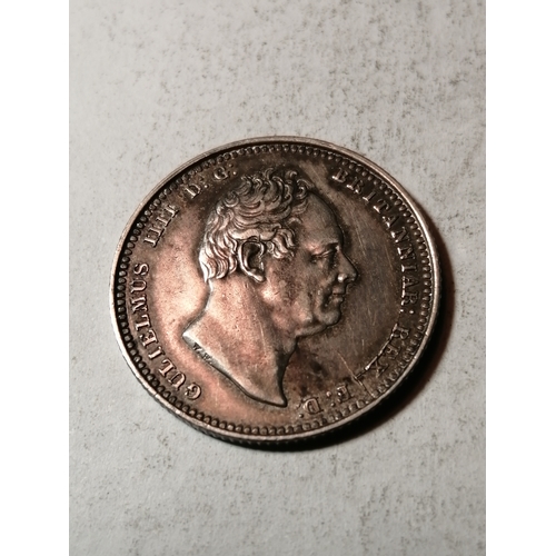 38A - COINS : 1837 William IV shilling in extremely fine condition (very rare in this grade)