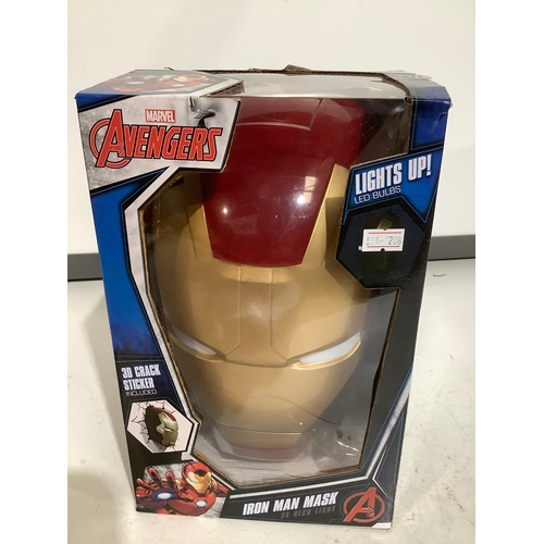 328 - Marvel Avengers iron man mask 3D deco light