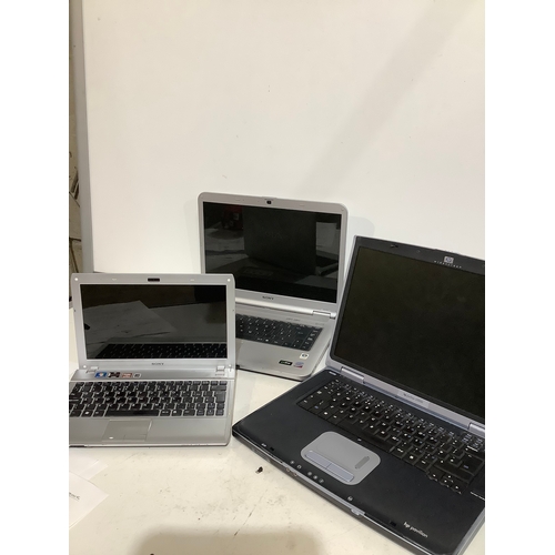 342 - 3 laptops untested