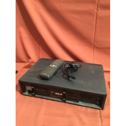 67 - Panasonic NV-SD220 super drive VHS video recorder with remote - tested