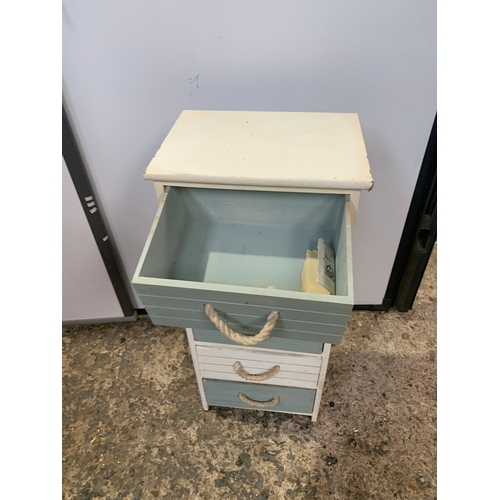 135 - 5 drawer painted unit - ideal for bathrooms