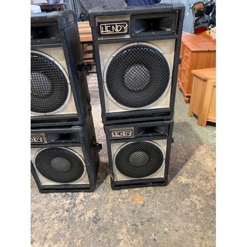 285 - 4x retro Hendy PA DJ speakers