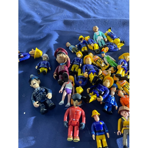 167 - Quantity of small figures including Fireman Sam, Postman Pat etc