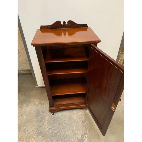 464 - Ornately carved storage cabinet in very clean condition