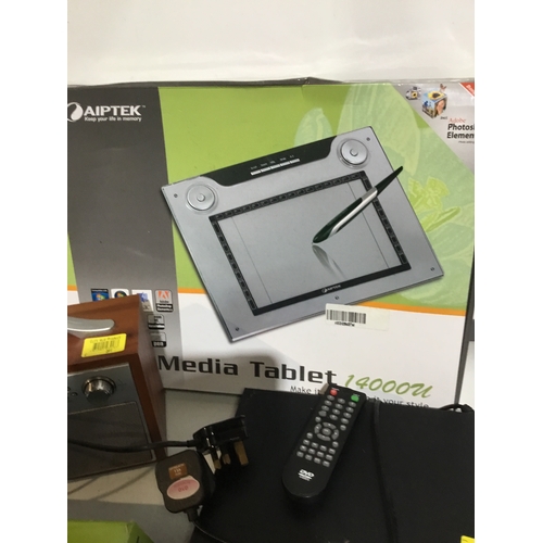 92 - Electrical Goods including Media Tablet, DVD Player, Wireless Router, Digital Radio