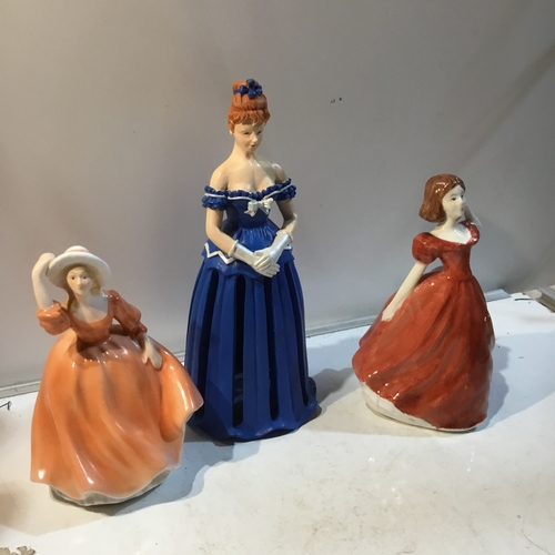 69 - Set of 3 lady ornaments