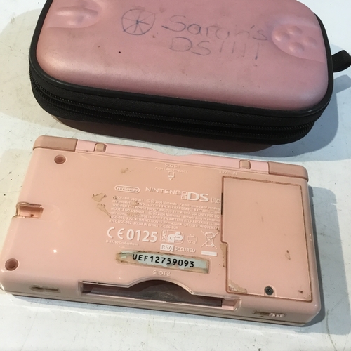 87 - Pink Nintendo ds lite as untested