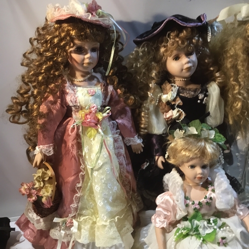 94 - Collection of porcelain dolls