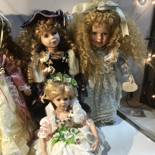 94 - Collection of porcelain dolls